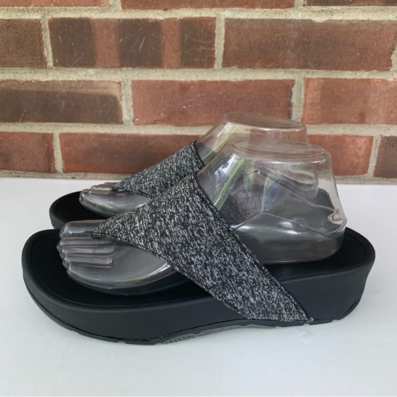 Copper Fit Women's Summit Black Platform Sandals Size US 9 B - Picture 4 of 9